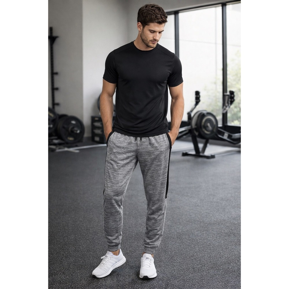DSG Jogger Pants Mens Medium Grey Black Space‎ Dye Athletic Training Trousers